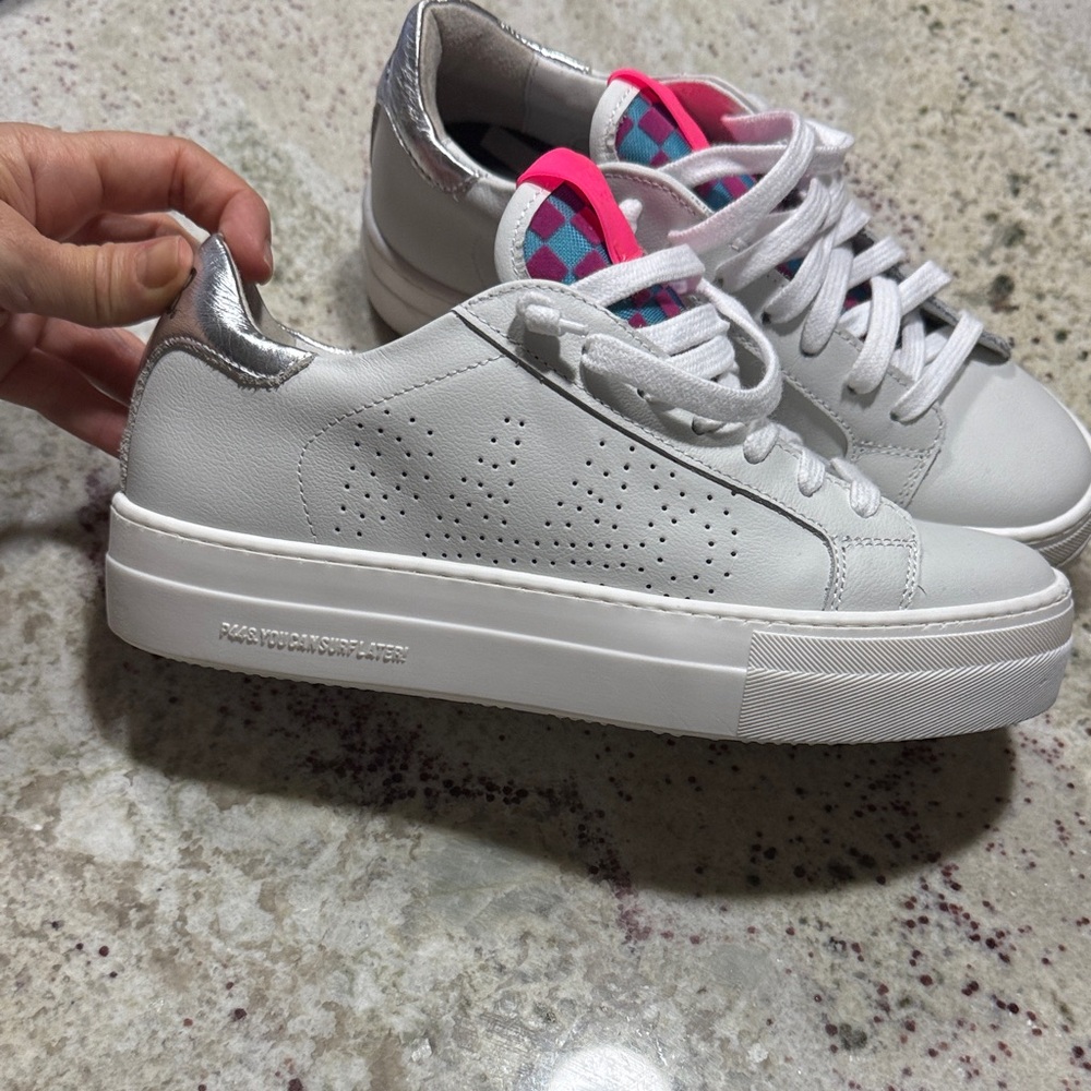 P448 White Women's Sneakers